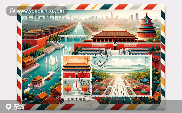 故宮、王府井大街和北海公園的郵票與郵戳設(shè)計(jì)，展現(xiàn)東城區(qū)歷史文化風(fēng)貌
