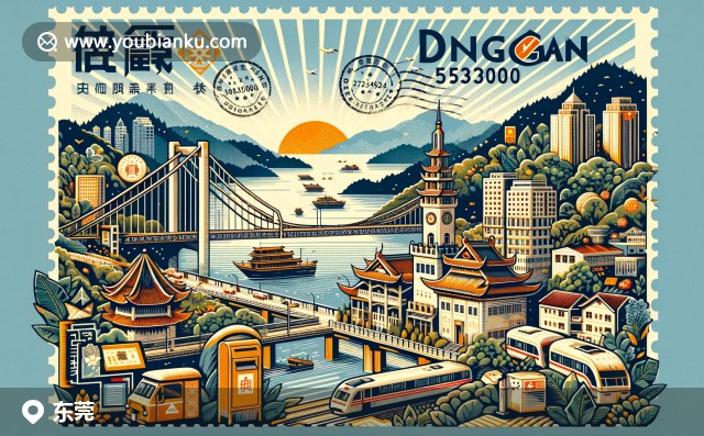 東莞三大特色：觀音山國(guó)家森林公園、燒鵝和莞香茶，融入郵政元素，傳遞自然美、美食和飲茶文化的獨(dú)特魅力