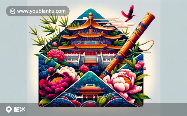臨沂臨沭特色：孔廟、牡丹與傳統(tǒng)竹笛的藝術(shù)郵票設(shè)計(jì)