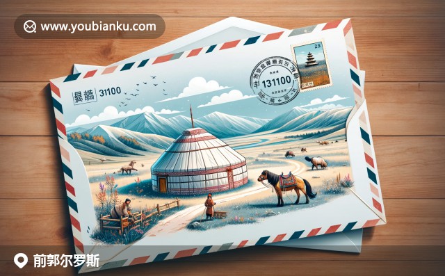 蒙古包、科爾沁草原上的蒙古馬與中國(guó)郵票 - 前郭爾羅斯蒙古族自治縣郵戳131100