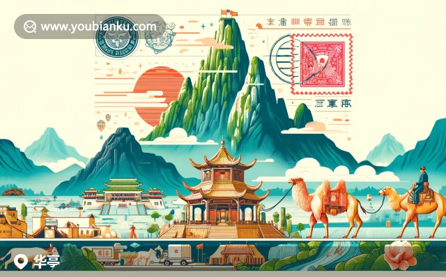 平?jīng)鋈A亭縣郵編插圖：羌族端公戲郵票、羊皮鼓與傳統(tǒng)元素