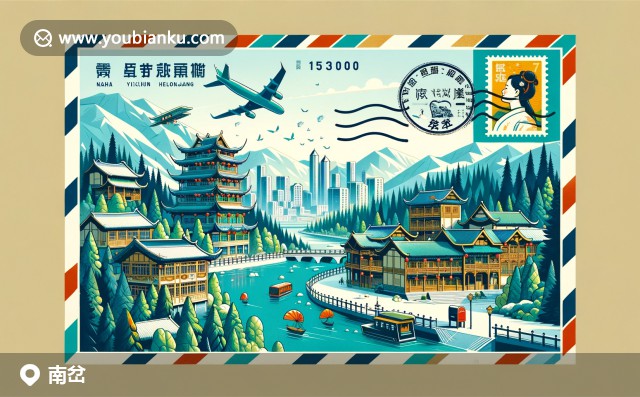 黑龍江省伊春市南岔區(qū) - 郁郁蔥蔥的森林、傳統(tǒng)木屋與雪上活動(dòng)郵局風(fēng)情