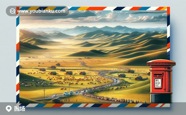 壩上草原的蒙古包與馬群，展現(xiàn)圍場(chǎng)的蒙古族風(fēng)情與郵政特色