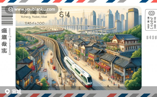 宜城市郵票明信片 - 古建筑、自然景觀與郵政特色展示 (郵政編碼441400)