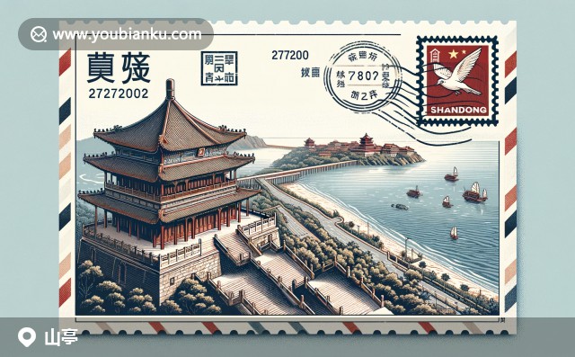 山亭區(qū)風(fēng)景：葡萄園、古代驛站與航空信封風(fēng)格的視覺(jué)呈現(xiàn)