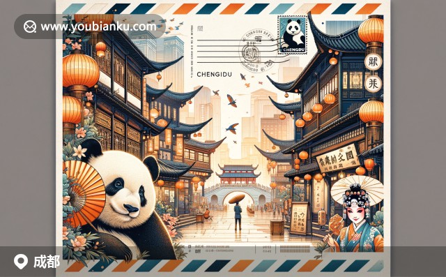 成都錦里古街，川劇變臉與大熊貓，展現(xiàn)成都獨(dú)特文化與活力