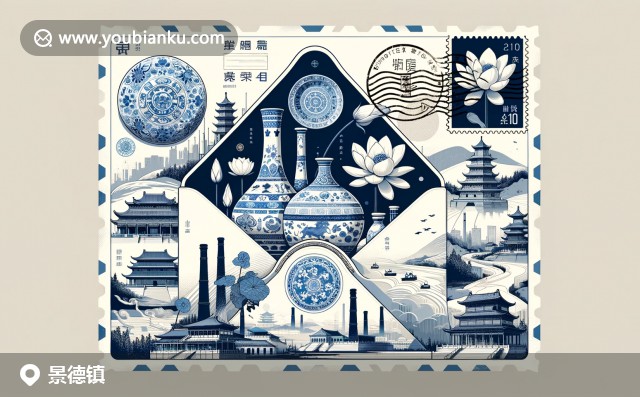 景德鎮(zhèn)陶瓷與郵政元素的完美融合，展示千年瓷都之美與傳統(tǒng)郵政文化特色