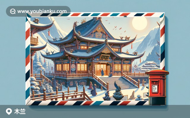 哈爾濱木蘭縣郵編151900：清真寺雪景郵票與現(xiàn)代創(chuàng)意設計