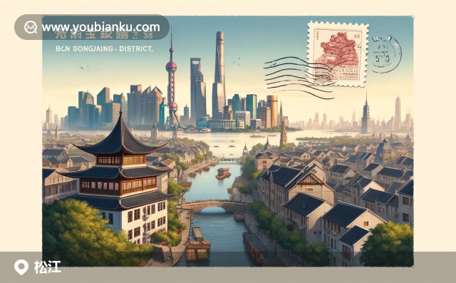 上海松江區(qū)郵票插圖：方塔園與泰晤士小鎮(zhèn)的對比風(fēng)情，2016年郵政特色