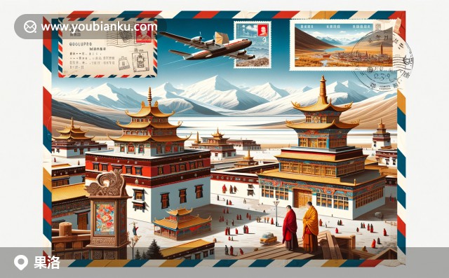 果洛藏傳佛教寺廟和藏族文化，與郵政元素交融展現(xiàn)