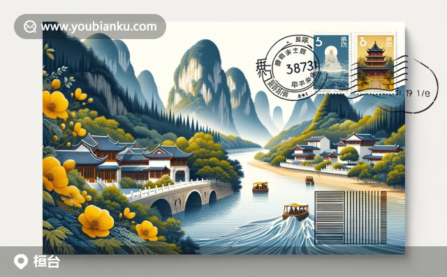 桓臺縣特色郵票藝術(shù) - 黃花溪、太和山及王郁洋故居忠欽寺郵戳設(shè)計(jì)