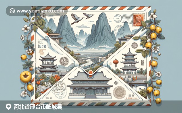 河北臨城縣自然、歷史與建筑文化的融合，展示義山美景、傳統(tǒng)建筑元素及農(nóng)業(yè)棗果