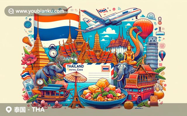 泰國地標與文化符號的現(xiàn)代描繪，集大皇宮、玉佛寺、普吉島、泰式美食和按摩于一身
