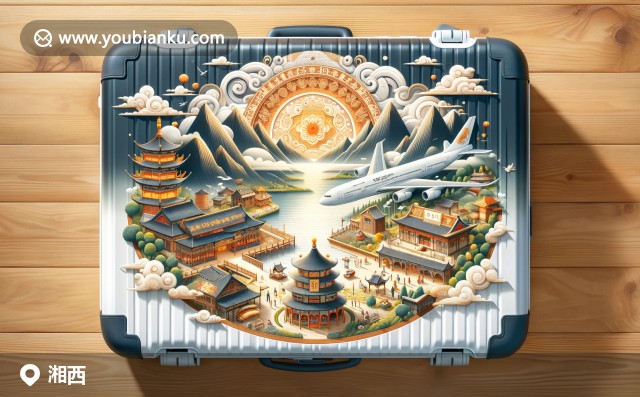 湘西民族文化與自然風(fēng)光的展示，融入郵政元素，展現(xiàn)傳統(tǒng)與現(xiàn)代的融合之美