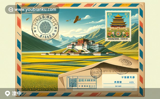 復(fù)古航空郵件與湟中塔爾寺郵票：青海西寧湟中縣風(fēng)景與郵政編碼811600