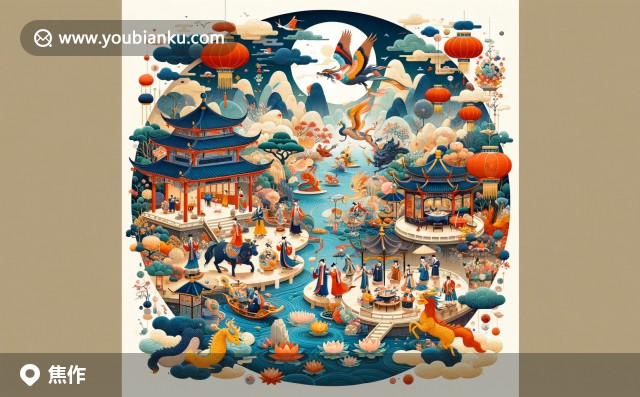 焦作地域特色與郵政文化的創(chuàng)意融合：懷府鬧湯驢肉、當(dāng)陽峪絞胎瓷和馬記燒雞元素在明信片中展現(xiàn)