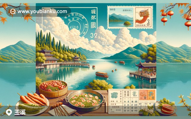 云南玉溪撫仙湖寧?kù)o美景，生動(dòng)展現(xiàn)當(dāng)?shù)孛朗澄幕袜]政特色元素