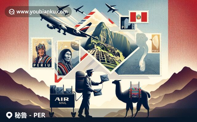 融合秘魯文化與地理特色，展現(xiàn)馬丘比丘與納斯卡線郵票，呈現(xiàn)郵政元素與傳統(tǒng)服飾