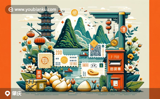 肇慶自然與文化交融，展現(xiàn)七星巖美景與端硯文化村文化底蘊(yùn)，呈現(xiàn)中國(guó)風(fēng)明信片