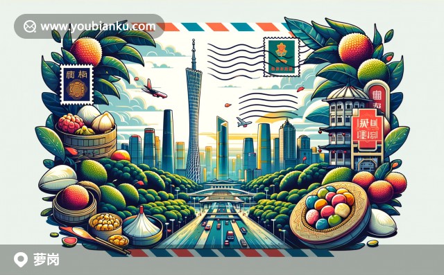 廣州蘿崗科學(xué)城現(xiàn)代建筑、麓湖公園美景與粵菜代表作 - 510000郵政編碼創(chuàng)意設(shè)計(jì)