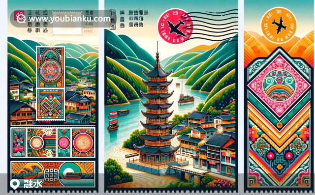 融水苗族自治縣的山水、傳統(tǒng)服飾與鼓樓 - 郵政風(fēng)格的壯麗全景