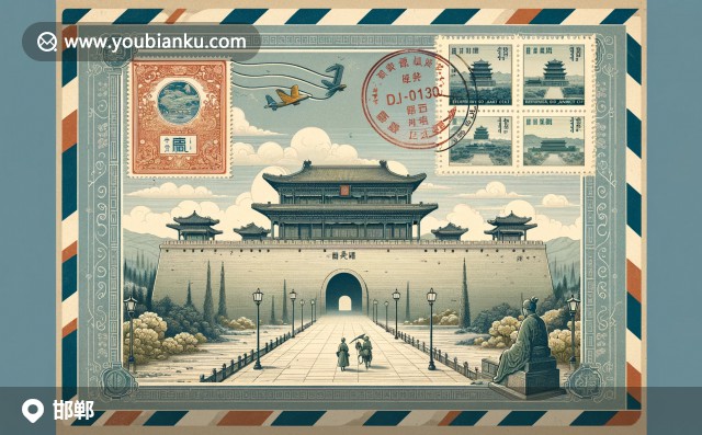 邯鄲趙王古城與郵政元素的完美融合，展現(xiàn)古城建筑與郊外風景
