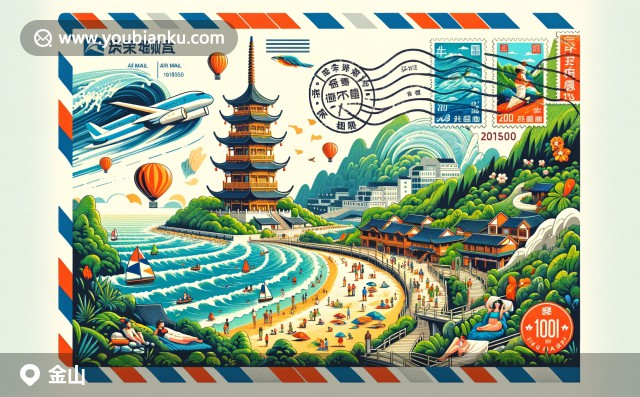 上海金山：201500郵戳下的沙灘、法華塔與農(nóng)民畫