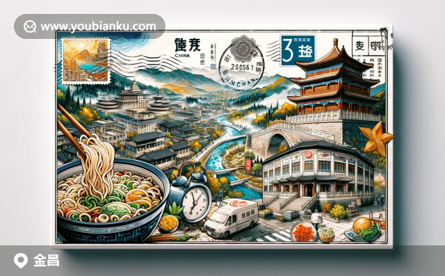 金昌地域特色與郵政元素完美結合，展現(xiàn)鎳礦場景、美食文化和祁連山風光