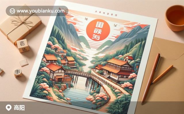河北省保定市高陽(yáng)縣的鄉(xiāng)村風(fēng)情與郵政主題藝術(shù)插圖