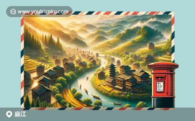 麻江縣特色：苗族文化、侗族吊腳樓與茶園景色的藝術(shù)郵票