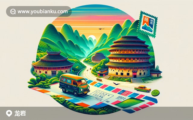 福建龍巖融合自然美景、客家土樓與郵政元素，展現(xiàn)豐富文化傳承